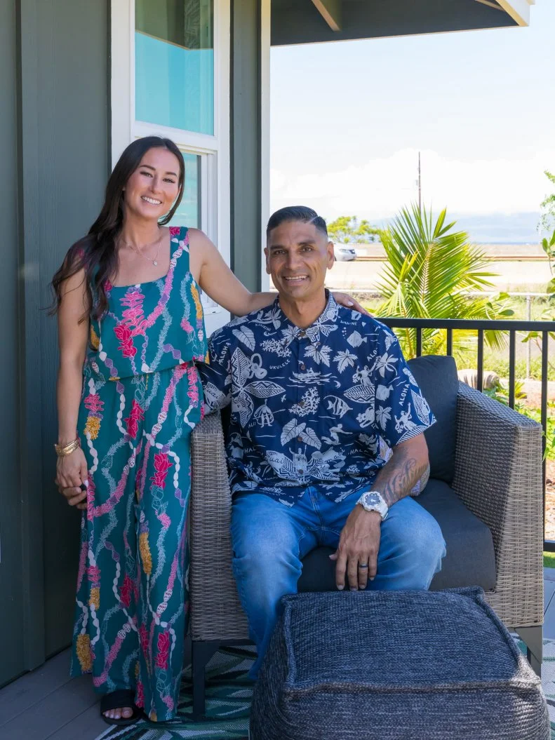 Tristan and Kamohai Kalama, as seen on Renovation Aloha, Season 3