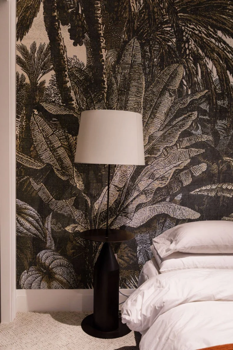 Guest Room With Jungle Wallpaper
