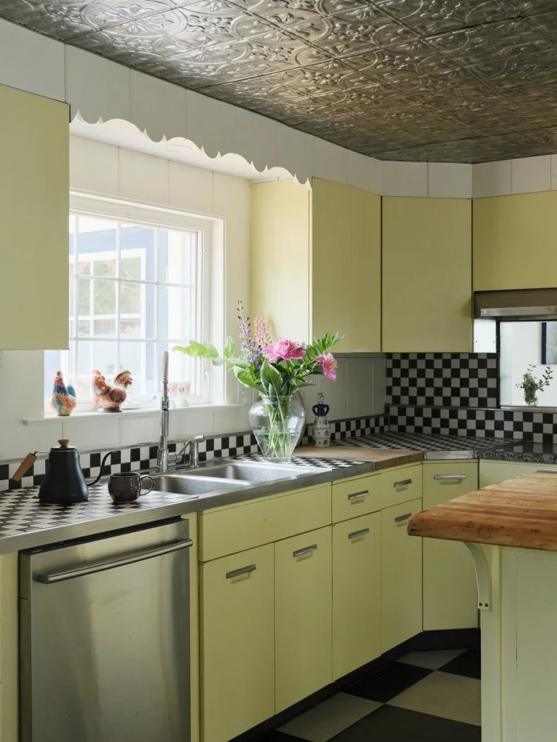 Kitchen, as seen on Maine Cabin Masters: All Inn.