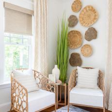 Transitional Neutral Sitting Area With Baskets