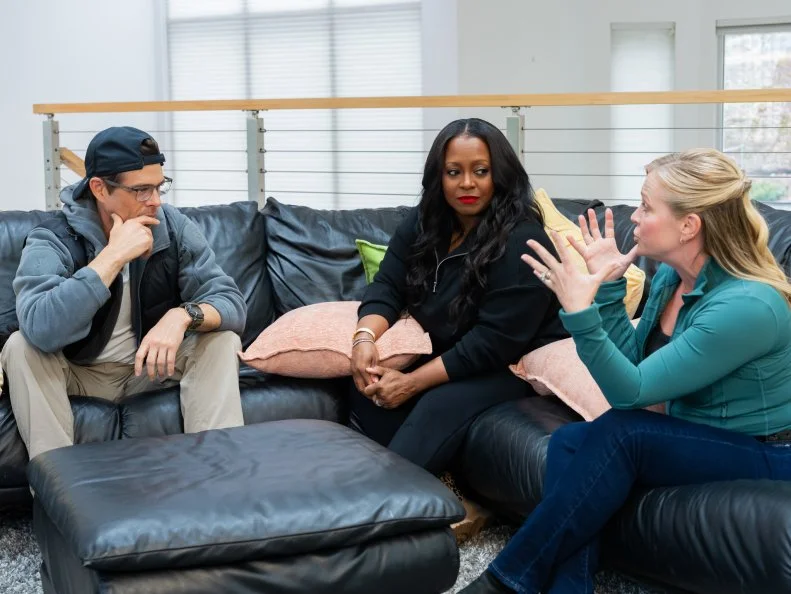 Contestants Matthew Lawrence, Keshia Knight Pulliam, and Melissa Joan Hart, as seen on Totally 90ís House, Season 1.