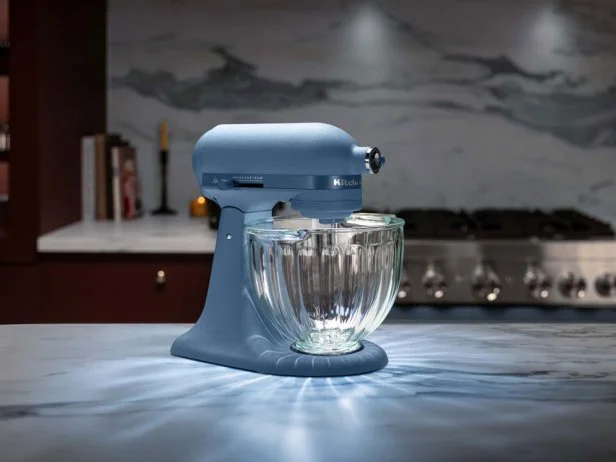 KitchenAid Design Series Stand Mixer, Luminaire, Blue Peppercorn