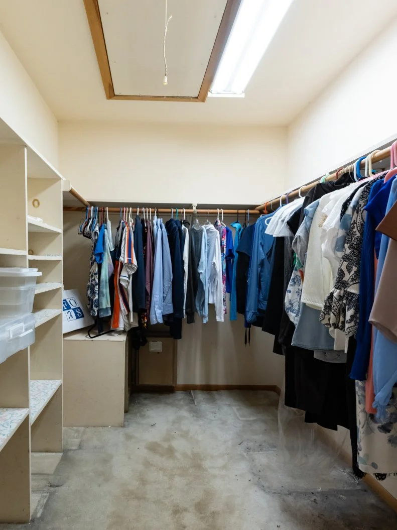 Before-Primary Closet, as seen on Totally 90s House, Season 1