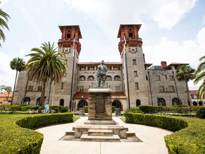 The exterior front of the Lightner Museum