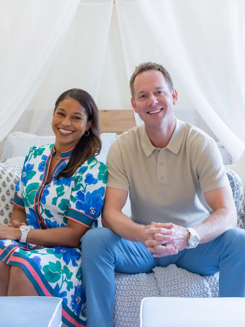 Guest Judges Brian and Mika Kleinschmidt, as seen on Totally 90s House, Season 1