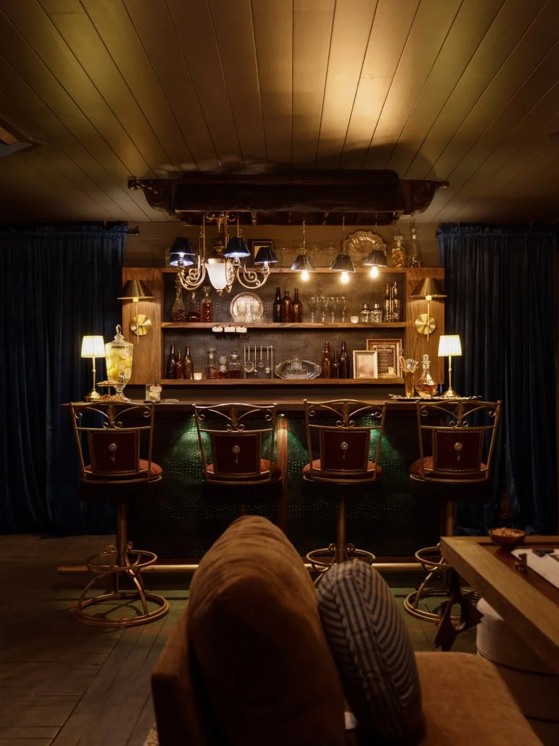 After of the Bihl Manor attic speakeasy, as seen on A Very Haunted Renovation, Season 1.