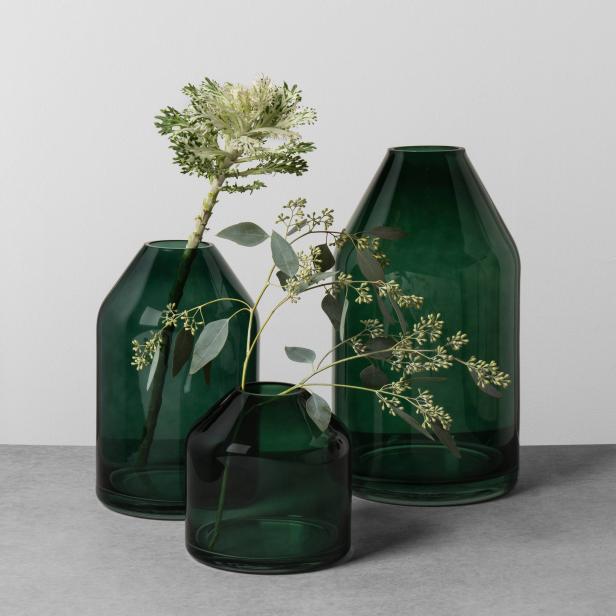 Glass Jug Vase - Green