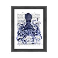 Marmont Hill Blue Octopus 3 Print