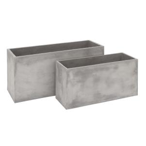 Cole & Grey 2-Piece FiberClay Planter Box