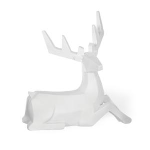 The Holiday Aisle Alabaster Deer Sitting Figurine