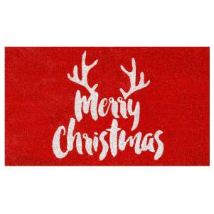 The Holiday Aisle Christmas Antlers Doormat