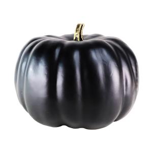 Medium Solid Black Pumpkin