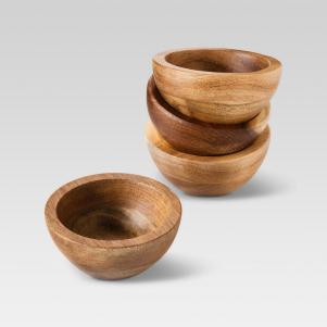 Natural Acacia Dip Bowls