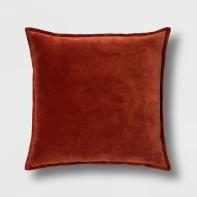 Oversize Square Solid Velvet Throw Pillow