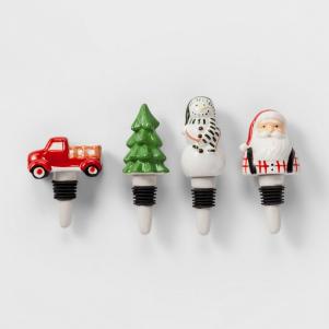 Assorted Holiday Bottle Stoppers