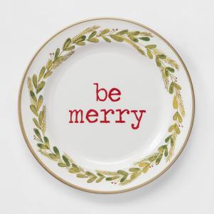 Be Merry Plastic Dinner Plate