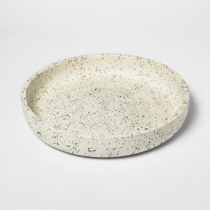 Decorative White Speckled Tray