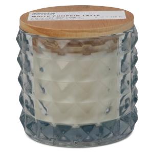 Faceted Glass Jar Candle