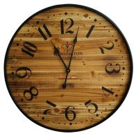 Pine Finish Wood Wall Clock