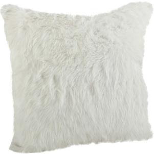 Branchville Square Faux Fur Throw Pillow
