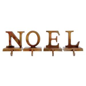 Noel 4 Piece Stocking Holder Set