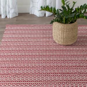 Oxbow Hand-Woven Red Area Rug