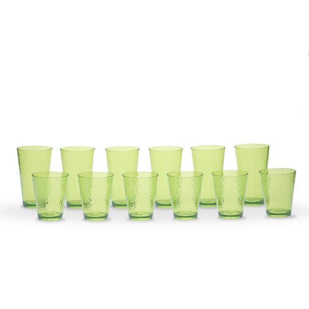 Lime Glass Drinkware Set