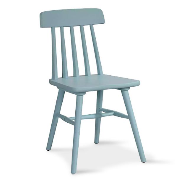 Sky Blue Wood Chairs