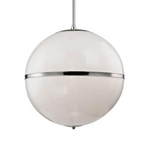 3-light Polished Nickel Chandelier
