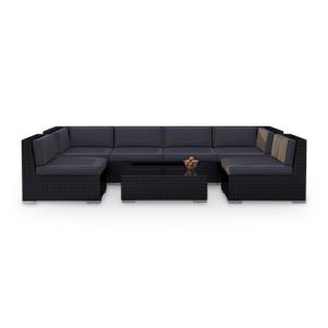 Wicker Rattan Sectional Sofa Set