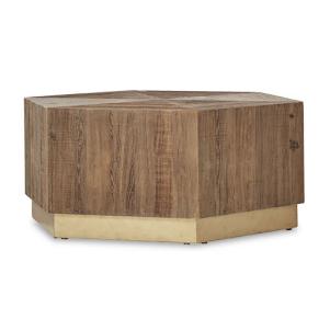 Wood Hex Coffee Table