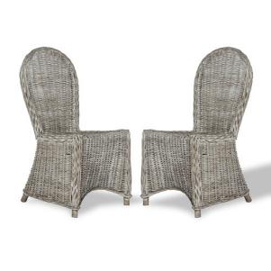 Woven Rattan Dining Chairs