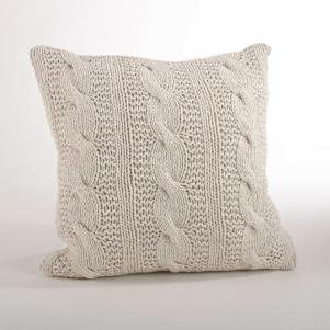 Bengta Cable Knit Cotton Throw Pillow