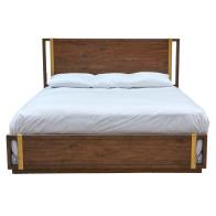 Gold Strap Mid-Century Bed