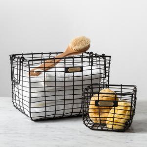 Black Wire Bin, Large