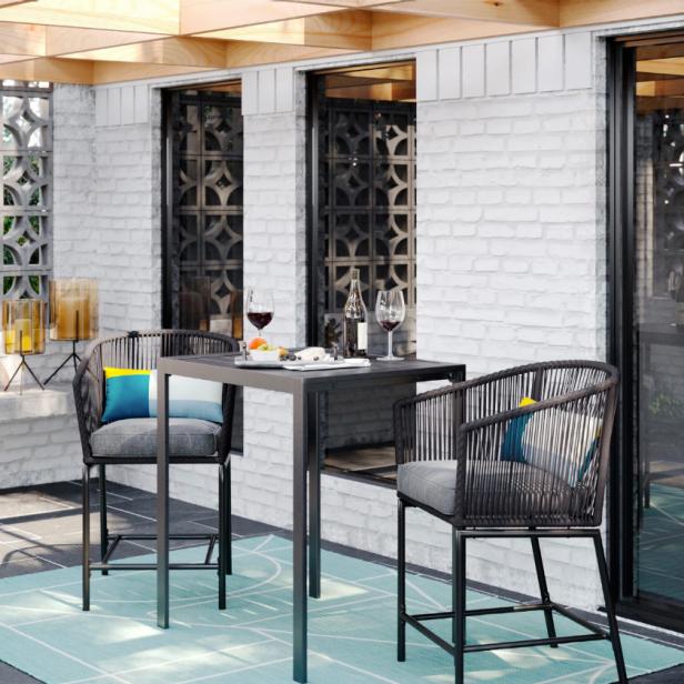 target small space patio furniture