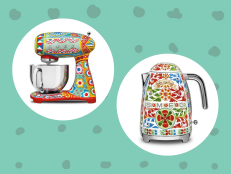 The Smeg x Dolce & Gabbana kitchen appliance collection comes with an explosion of bright colors and quite a hefty price tag, but we can't stop gawking over it.