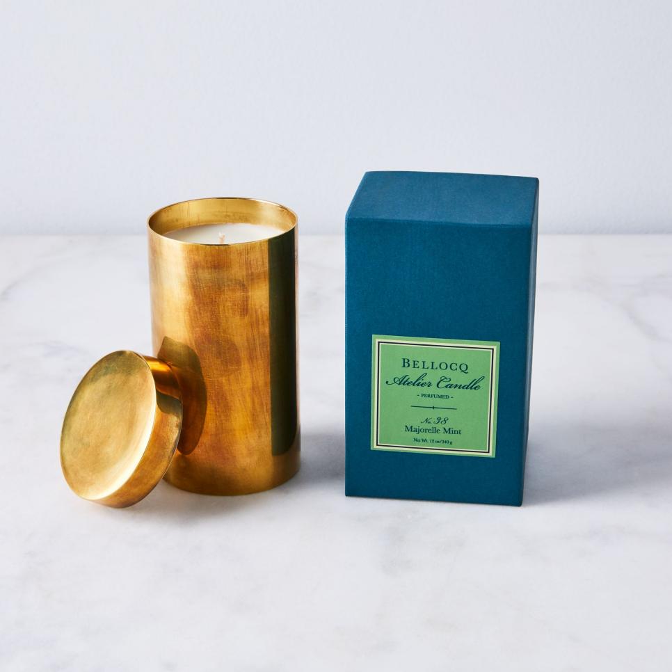 Mint Brass Candle