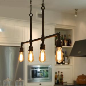 Iron Pipe Industrial Pendant Lights