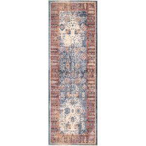 Blue/Rust Runner Rug