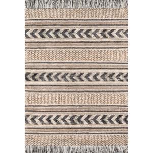 Wool and Cotton Hand Made Charcoal Area Rug