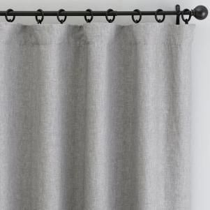 Chambray Gray Classic Belgian Flax Linen Curtain
