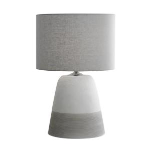 Grooved Stone Lamp
