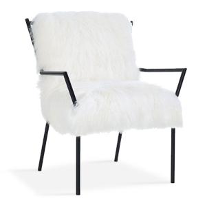 White Sheepskin Chair