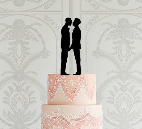 Personalised LGBT Gay Wedding Cake Topper