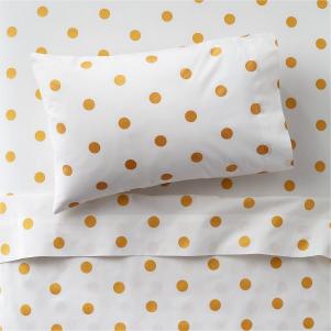 Yellow Polka Dot Sheets