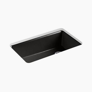 Riverby® 33" x 22" x 9-5/8" under-mount single-bowl kitchen sink with accessories