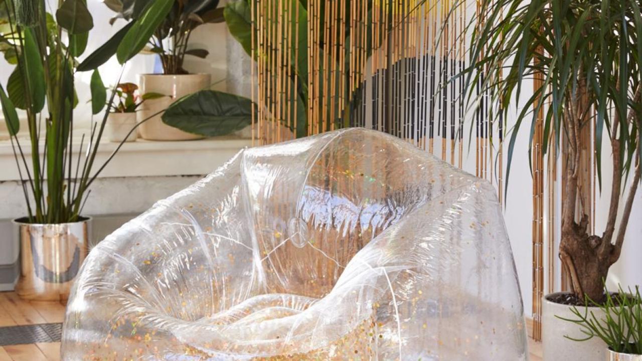 Blow up best sale glitter chair