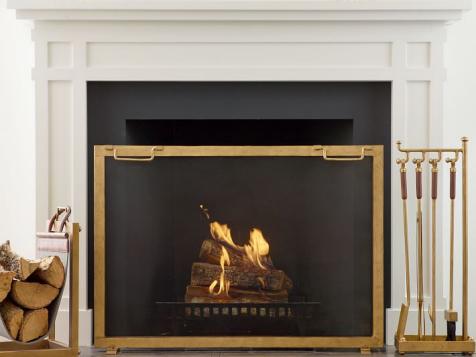 12 Freestanding Fireplace Screens for Every Style
