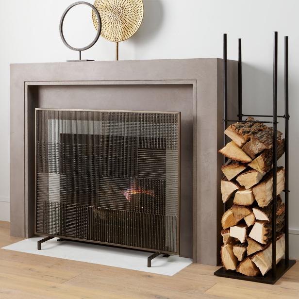 indoor fire wood rack